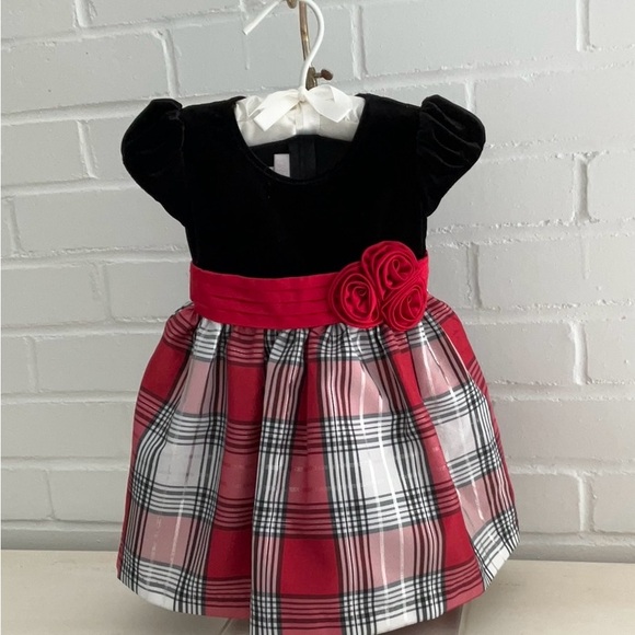 Bonnie Baby Other - Baby Toddler Girl Classic Christmas Holiday Dress Size 12 Months